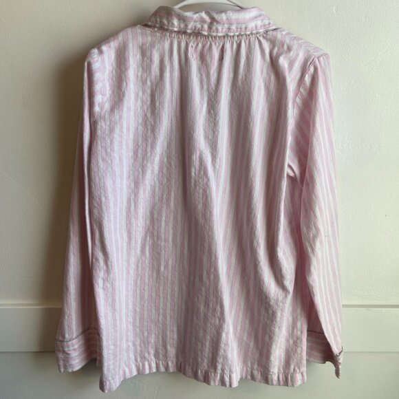 Victoria's Secret Pink & White Striped Long Sleeve Pajama Shirt - Picture 2 of 6